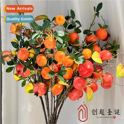 simulation flat persimmon wedding decoration simulation fru