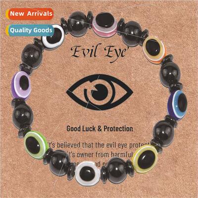 Evil Eye BraceletEvil Eye MagnetColorful Flat BeadsEyes Brac