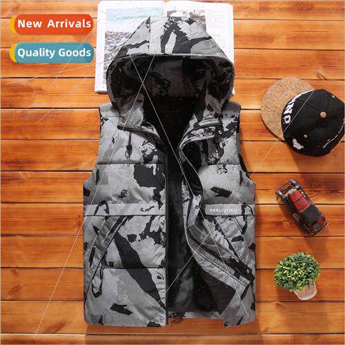 Cotton vest men youth shoulders fall winter nd thickening do