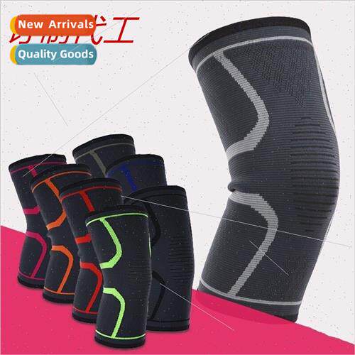 Sports knee pads four elastic warm nylon knted protective ge