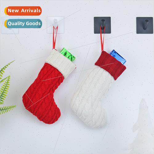 Christmas Socks  Bags Christmas Tree Small Wool Knted Socks