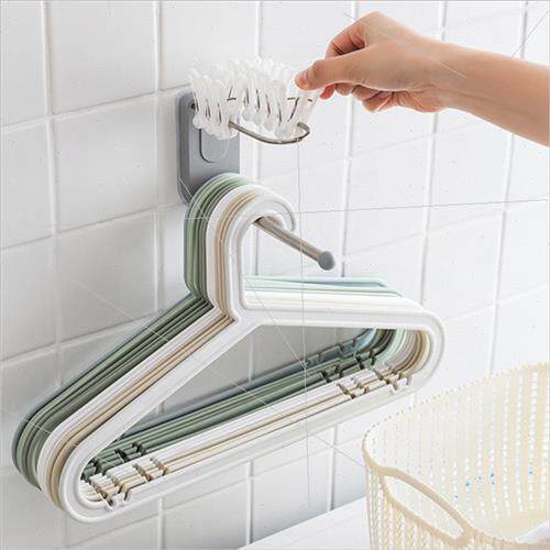 Hole-free coat support coat rack storage rack wall mounted b