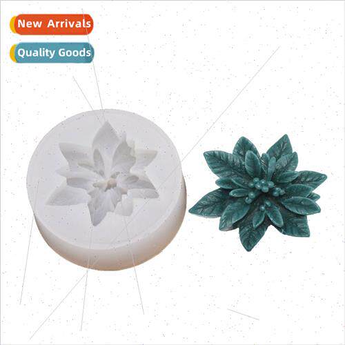 DIY Baking Christmas Flowers Cream Cake Chocolate Fondant Mo