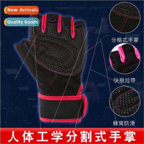 Weightlifting Half Finger Gloves Mens Sports Gym Equipment O