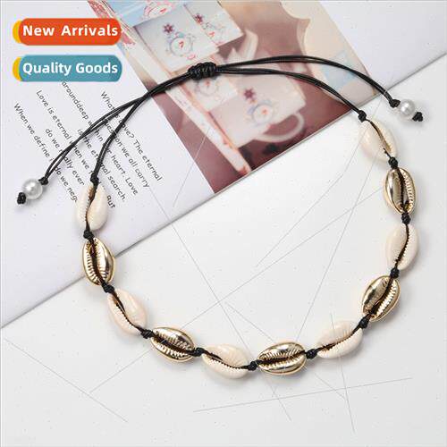 Hawaiian Shell Necklace Handmade Braided Collar Creative Col