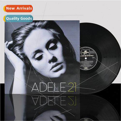 Retro nostalgic vinyl CD record painting modern simple music