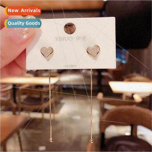 Korea long tassel earrings new tide s925 silver needle earri