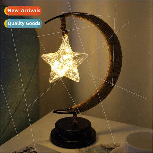 2022led star rechargeable night light twine iron decorative