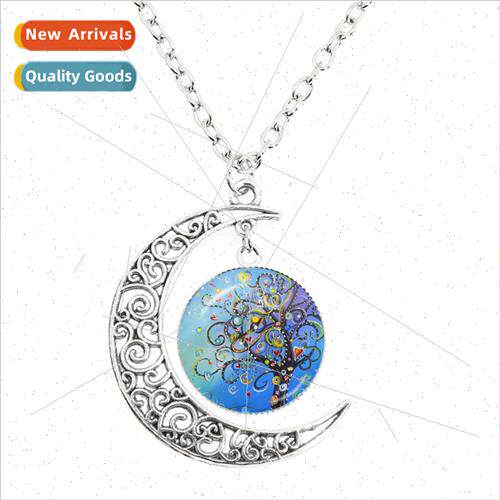 New French Beautiful Tree fe Magnetic Tree Painting Moon Nec