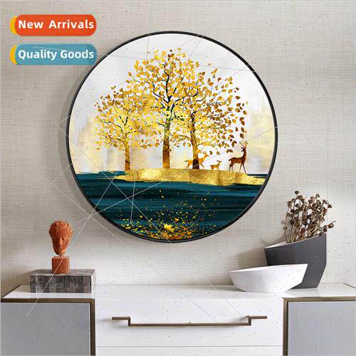 Diamond painting new modern Europe living room round gold e