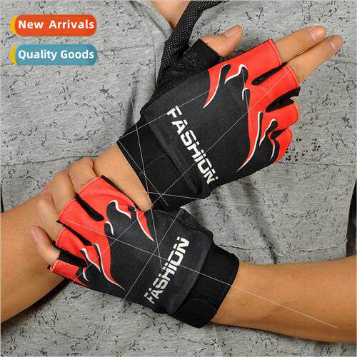 Cycling half-finger gloves men women thin breathable sports