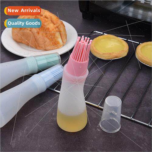 Wh transparent cap bbq brush oil control brush silicone gril