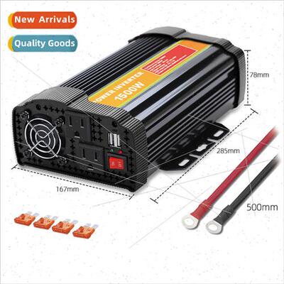 High-power solar car inverter 1500W US gauge repair sine wav