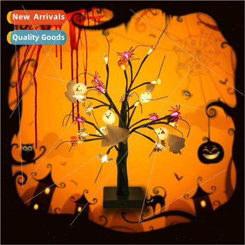 Halloween haunted festival pumpkin spider birch e lights bar