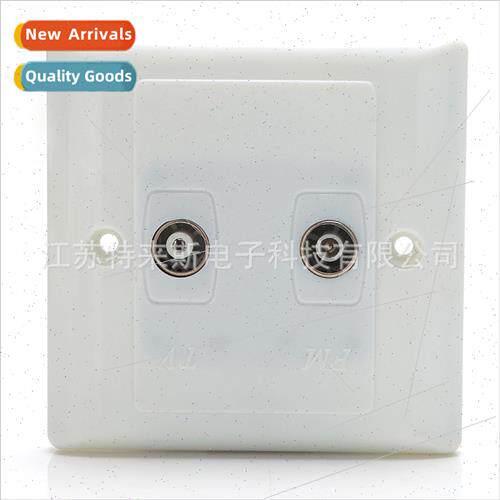 Cable TV ngle Panel Dual Hole+Shielded Terminal Box TV+FM TV