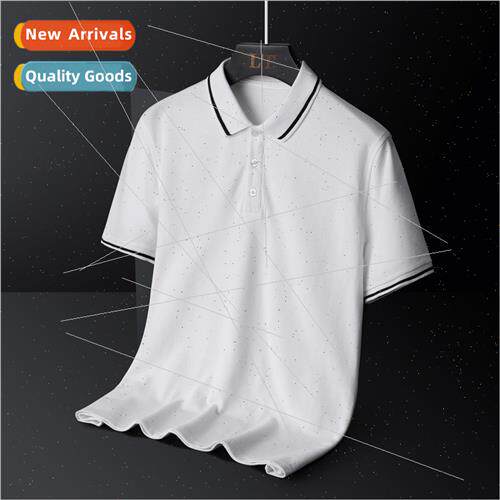 Summer new men solid color cotton short-sleeved POLO shirt s