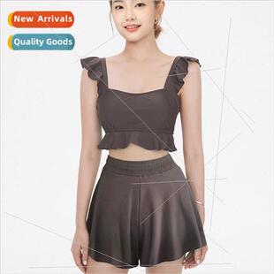 skirt swimsu wind glare anti pants piece three spl ins Korea