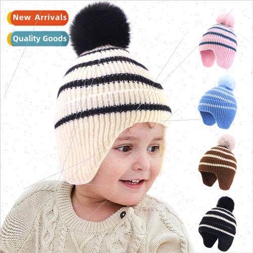 Autumn winter new children outdoor knted wool ear protection
