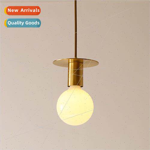 Brass small chandelier simple Scandinavian glass modern bar