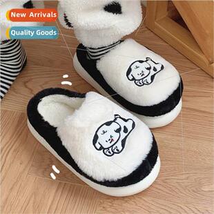 Cute spotted dog comtable home monthly shoes female winter i
