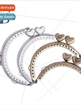 8.5cm half-round heart-shaped head gold antique copper silve