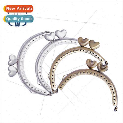 8.5cm half-round heart-shaped head gold antique copper silve