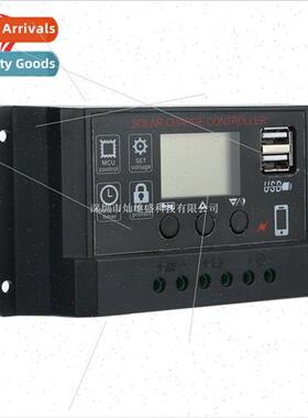 Black 12V24V20A Solar Controller Battery Charger HD Display