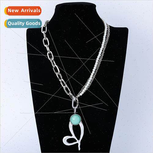 Necklace new ins female love pearl Europe fashion jewelry re