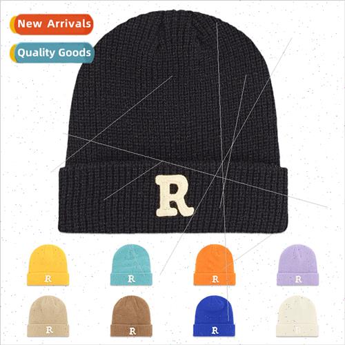 R label children knted cap winter hundred wh warm baby over