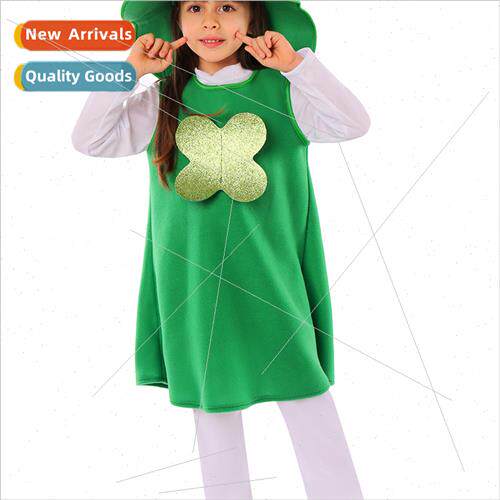 Irish St. Patricks Day Four Leaf Clover Dresses Childrens Sc