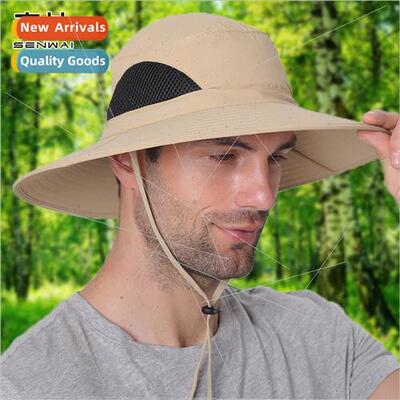 Summer outdoor sunscreen large-brimmed sun hat men face shie