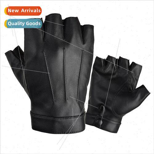 New PU leather half-finger gloves men and women outdoor spor