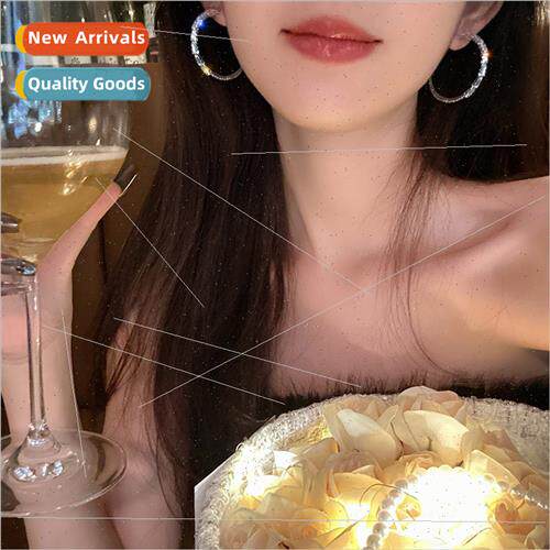 Zirconia earrings 2023 new tide sweet cool hottie earrings l