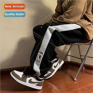 pants thickened men tide fal Waffle leisure padded