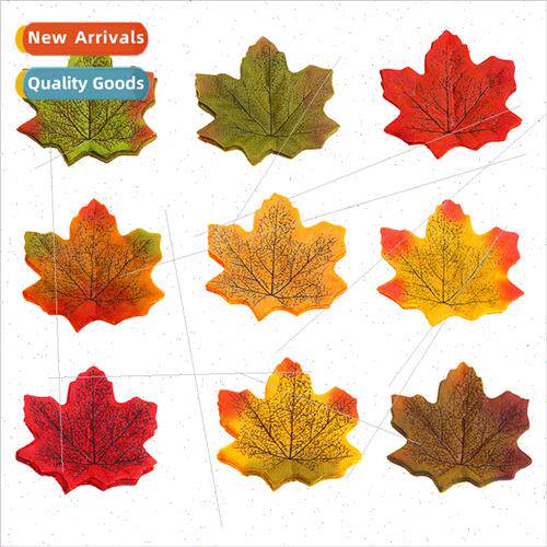 mulation ngle Maple Leaf Harvest Thanksgiving 50pcs Bag Fake