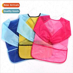 back wear New long waterproapron coverall sleeve children