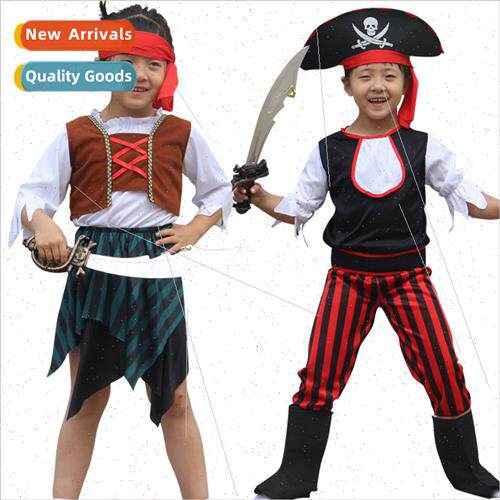 Halloween Men Women Pirates Caribbean Captain Sailor Costume