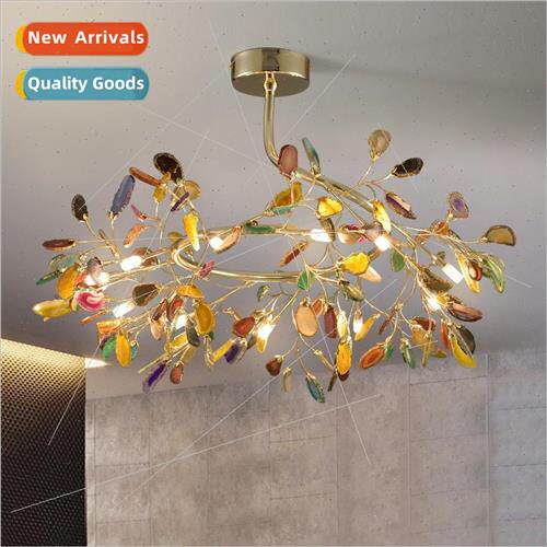 Scandinavian light luxury post-modern art onyx chandelier pe