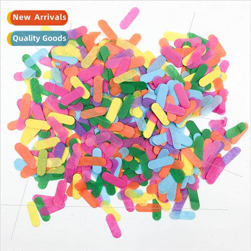 Long strips ice cream colored confetti Colorful confetti 17g