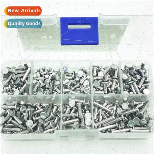 400pcs box Flat Head Solid Aluminum RivetsAluminum RivetsHDr