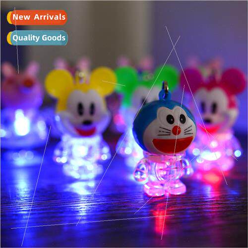 LED flash cartoon Tinker Bell cat shine keychain bag cell ph