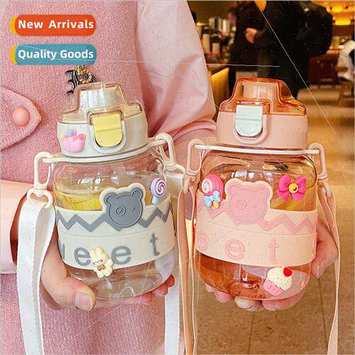 Cartoon bear plastic cup heat  anti-scald cup cover pop lid