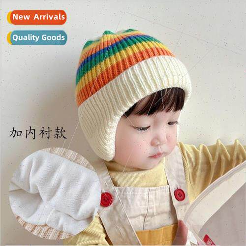 Children hats autumn winter girl cap Korea  knted cap colorf