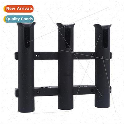 Three consecutive tube plastic fishing rod holder fishing ro