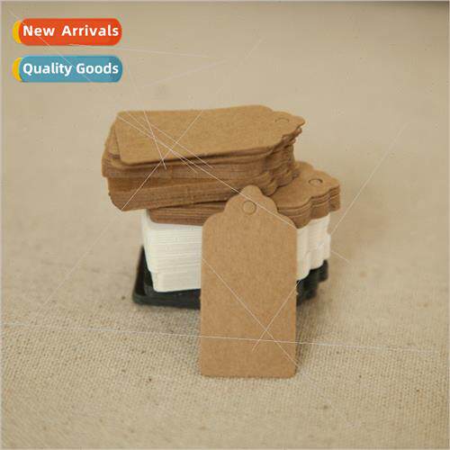 4*2cm flower head kraft hangtag Baking hangtag blank hangtag