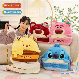blanket bear home Stch Pooh pillow use dual strawberry New