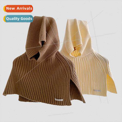2023 new Korea  tide wh open shawl female fall winter hooded