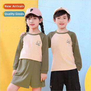 girls waffle Korea Autumn baby boys shirt Spring bottoming