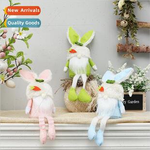 Carrot Bunny Doll Easter Dol Man Decoration Old New Faceless