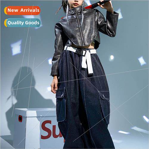 Jazz Dance Costume Girls Short Jacket Work Pants Su Children